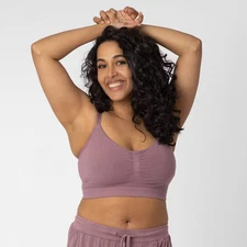 Kindred Bravely Sublime Bamboo Hands-Free Pumping Lounge & Sleep Bra - Mauve