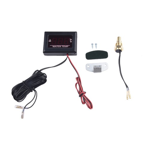 1x Car Digital Water Temp Temperature Gauge Sensor Display Indicator 9V - 36V - Picture 2 of 12