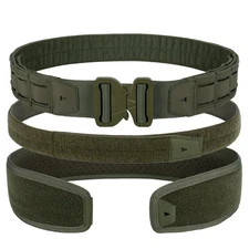 YAKEDA Tactical Battle BeltQuick-Release Men's Padded Nylon Belt with Inner B...