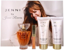 Jenni by Jenni Rivera Women Set:EDP + BL + SG + Lip Gloss 3.4+3.3+3.3+0.23oz New
