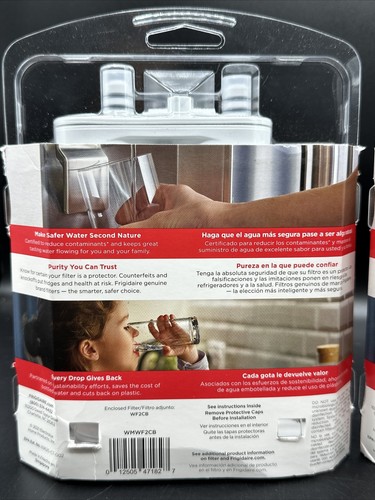 2x Frigidaire Pure Source 2 Water Ice Refrigerator Filter WF2CB Brand New Sealed - Picture 2 of 2