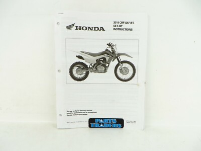 Genuine Honda Dealer Set Up Instruction Pre Delivery Manual 