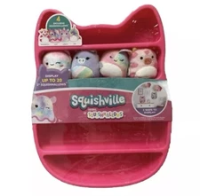 NWT Squishmallos, Four 2” Squishmallos, Display Up To 20, Toy, Plush, Activity