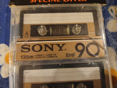 Sony EHF C-90 Minute Cassette Tapes 135M Type II High Bias CrO2 NEW - Picture 3 of 4