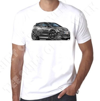 WickedArtz Cartoon Car White Polo MK2B Mens 100/% Cotton White T-Shirt