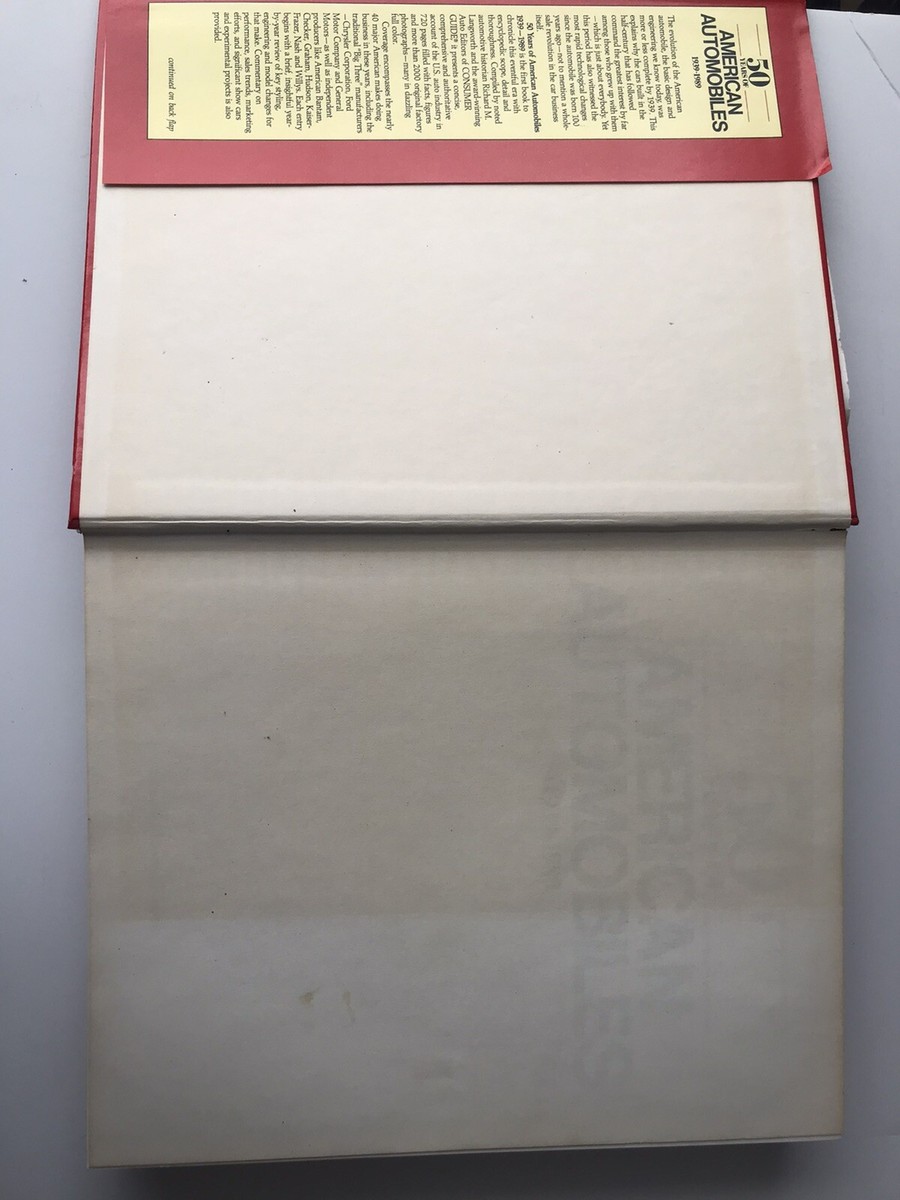 4403. アメリカ 車 50年代 洋書 本 🔻🔻🟥50 Years of American Automobiles Book 1939-1989