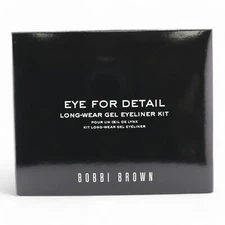 Bobbi Brown Long-Wear Gel Eyeliner Kit Black Ink + Brush & Makeup Remover