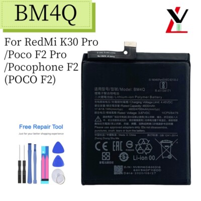 NEW BM4Q Battery For Xiaomi Redmi K30 Pro Poco F2 Pro Redmi K30 Pro Zoom Tools