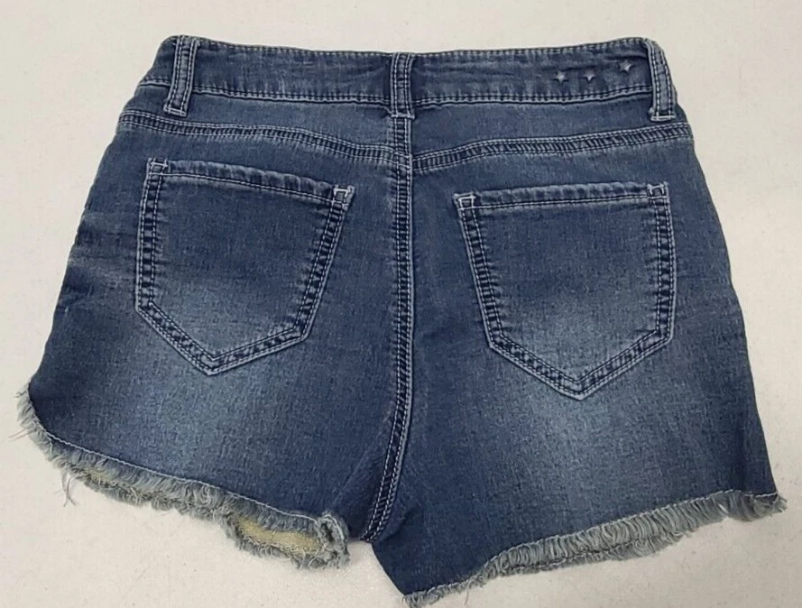 Pantalones Cortos Vanilla Star Juniors Talla 1 (26x2) Azul Denim Jean Corte Verano Foto 2 de 4