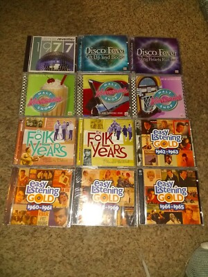 Easy Listening Gold & Folk Years & Disco Fever Lot Of 23