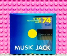 MD    TDK MUSIC JACK BLUE 74 BLANK MINI DISC  1  SEALED 