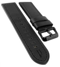 Police Lancer | Cinturino Per Orologio 24Mm In Pelle Nera Per P12591JVSB/02