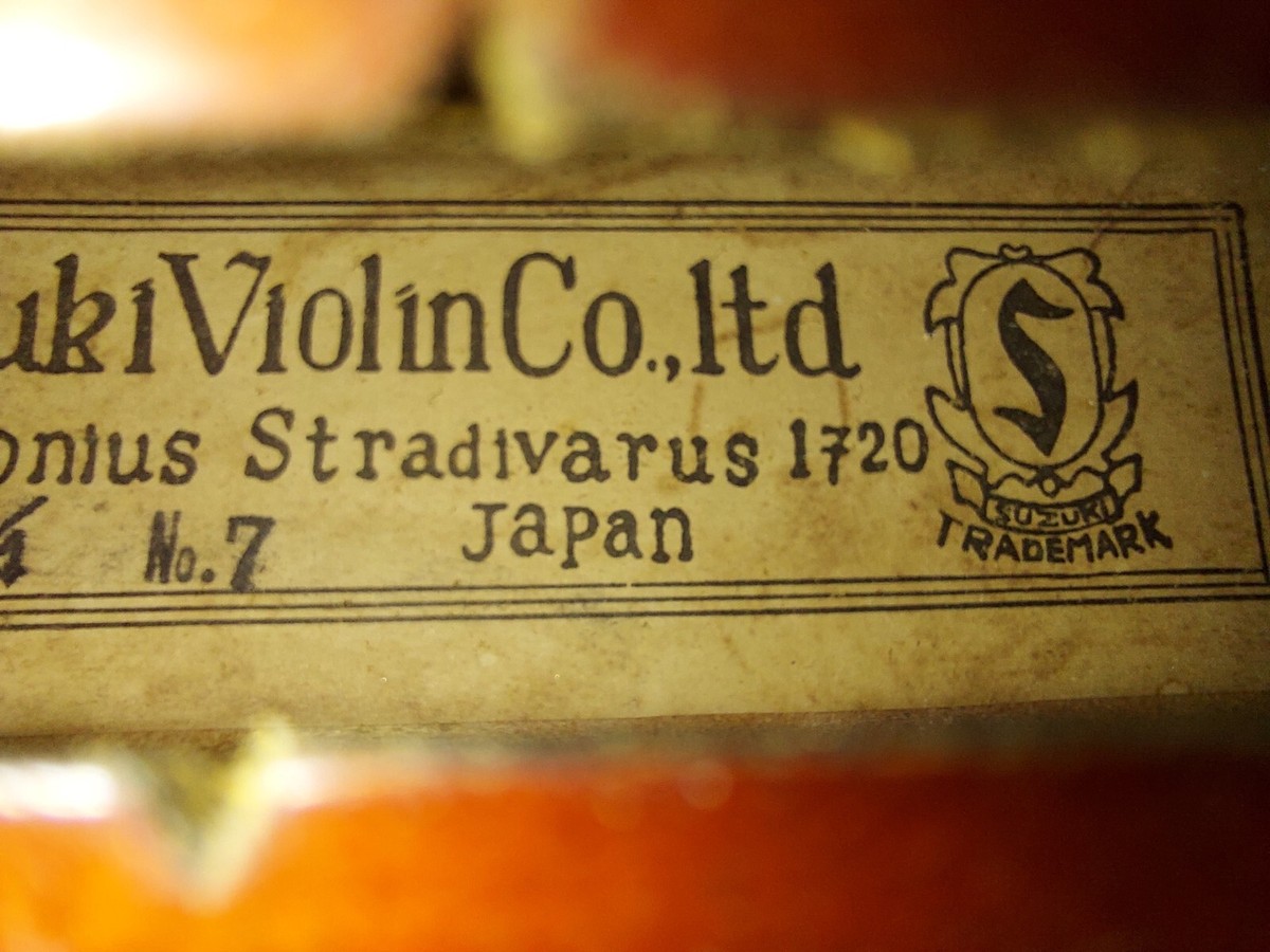Kiso Suzuki No.7 sized 3/4 violin, Japan (Nagoya) 1976, Very Good