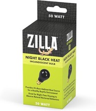Zilla Night Black Heat Incandescent Bulb for Reptiles 50W