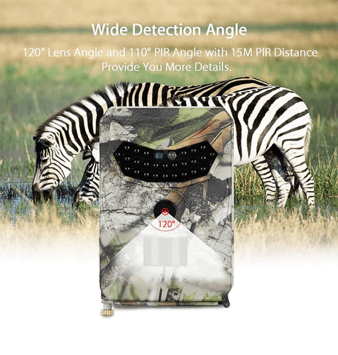 Jagd Trail Kamera 12MP 1080P PIR Scouting Wildlife Trail Cam Nachtsicht - Bild 6 von 20