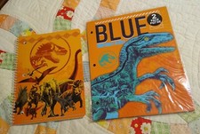 Jurassic World Dinosaurs 3-Hole Poly Folders 11.7 in X 9.5 in  Spiral Notebook
