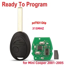 315MHZ PCF7931 Remote Key Fob With Code fits 2002 2003 2004 2005 Mini Cooper
