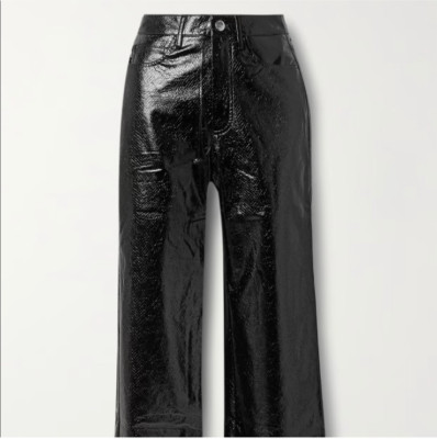 Rotate Birgerchristensen Faux Leather Pants US 10 FR44 NEW