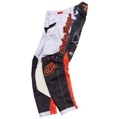 Open Box Troy Lee GP Astro Dirt Bike Pants Light Gray/Orange Size 30