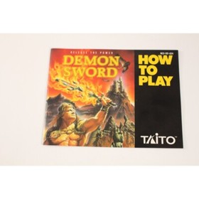 Vintage Nintendo NES Taito Demon Sword Video Game - Complete in Box