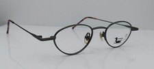 Vintage Northern Eyes 5011 Gray Oval Metal Sunglasses Italy FRAMES ONLY