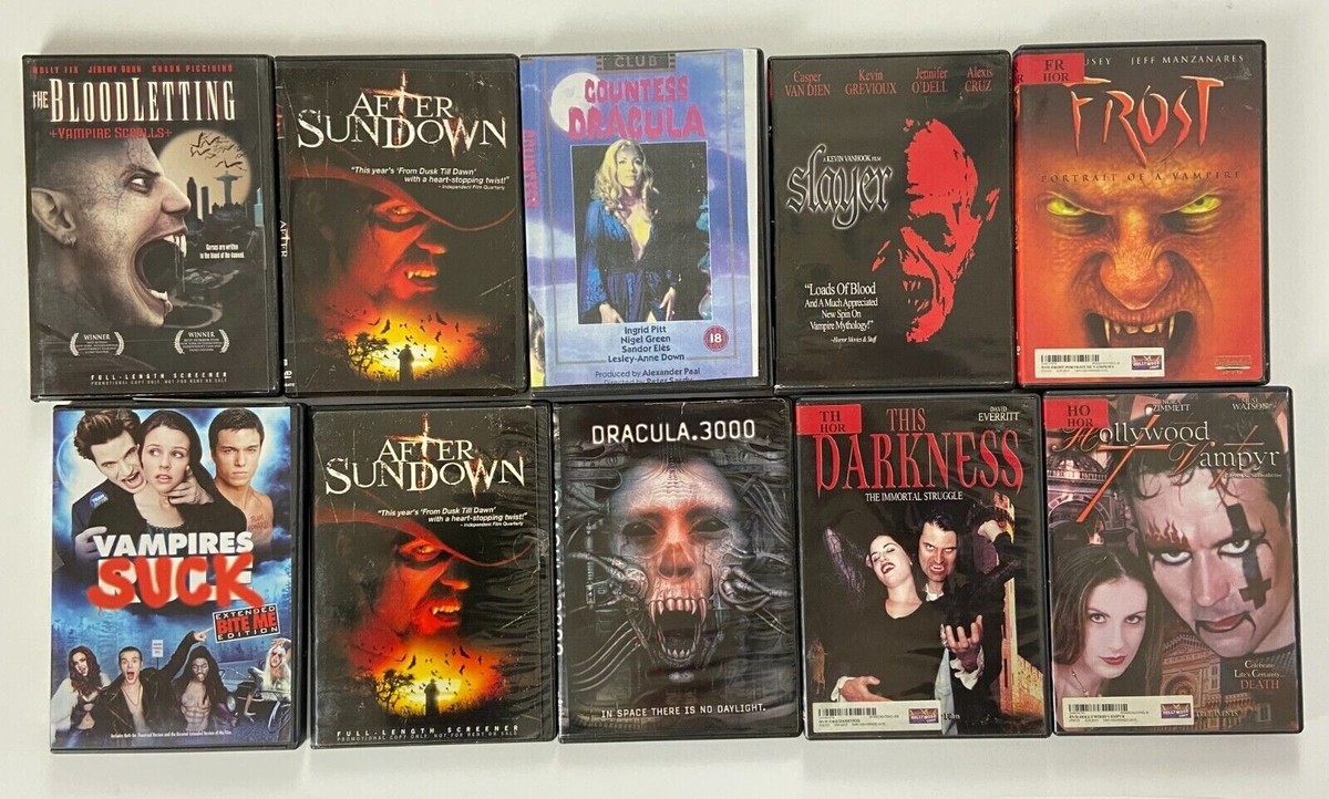 Vampire Horror DVD 10pc Lot Cult Movie Collection Blood Gore