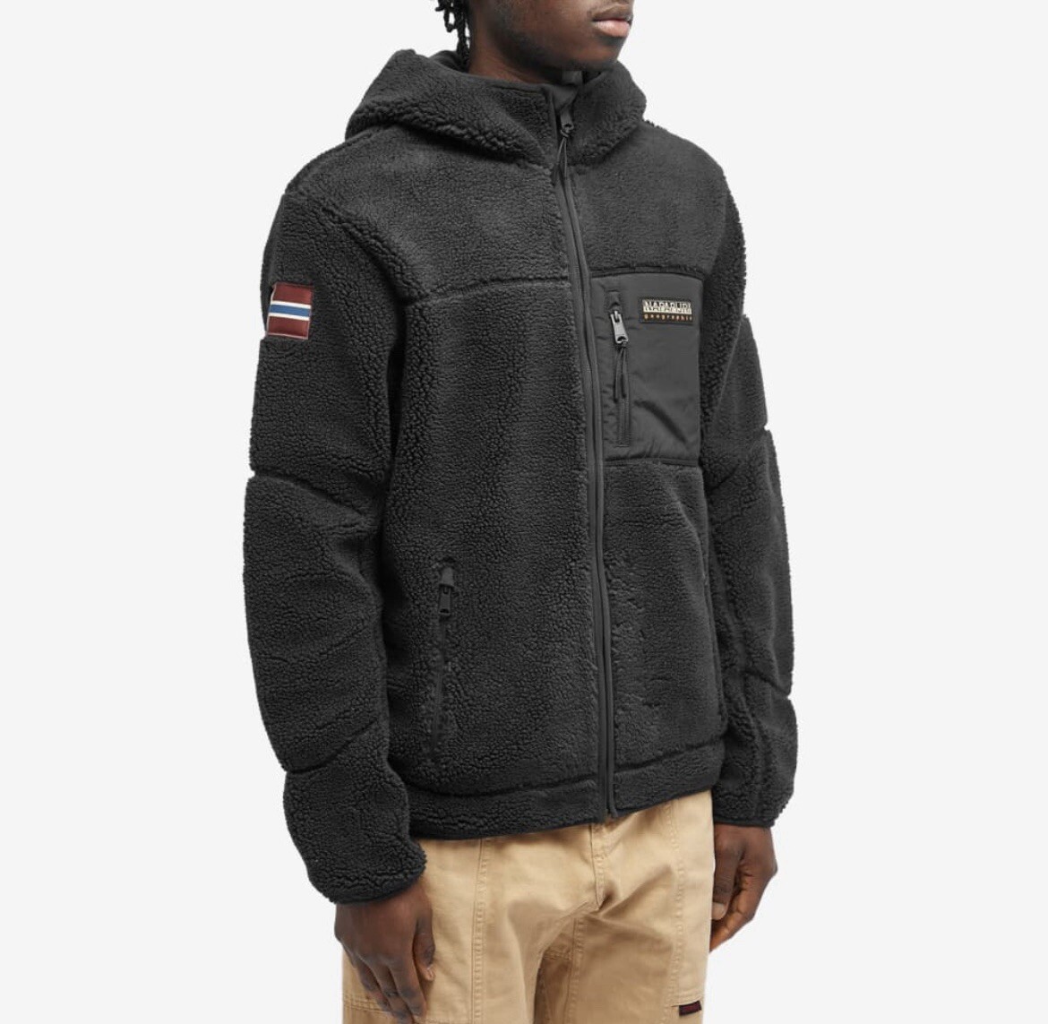 Napapijri Yupik fleece jacket Men’s Size Large 