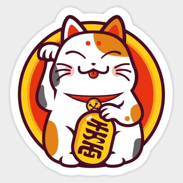 Manekineko cute kawaii Decal Decor Car Bumper Laptop Vinyl Sticker eBay