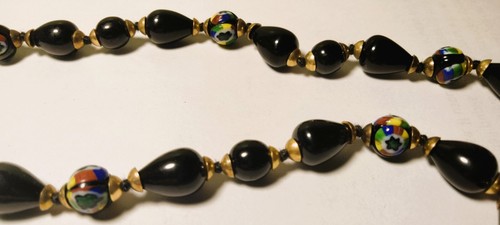 Vintage Venetian Millefiori Glass Beads Beaded Demi Parure - Picture 11 of 20