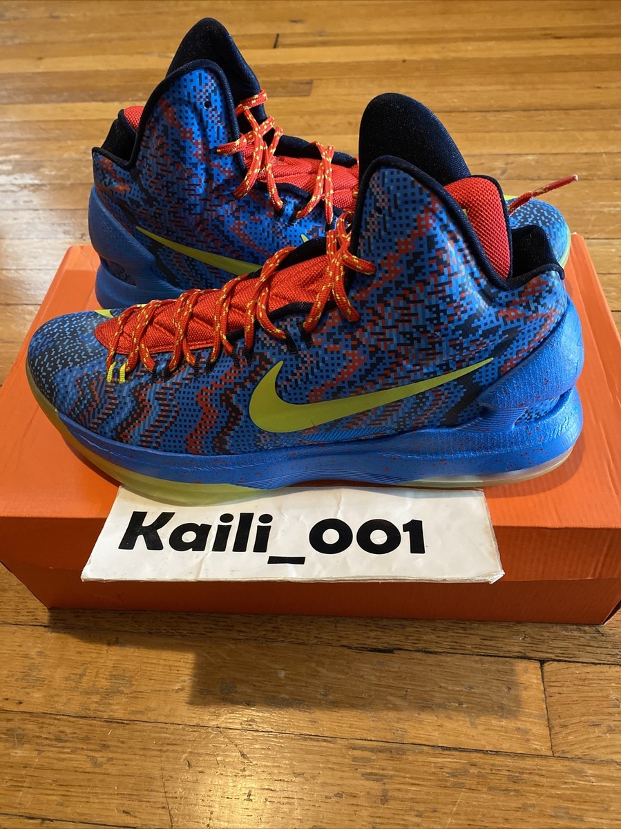 Nike Air Zoom KD V 5 Size 11.5 XMAS 554988-401 NERF GALAXY PE B | eBay