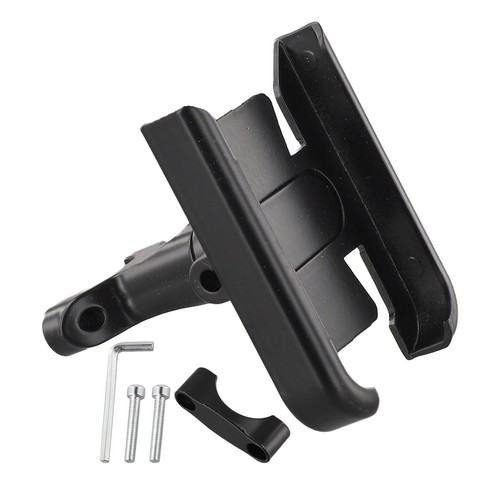 Sleek Black Motorcycle Phone Holder Quick Installation Reliable Performance - Afbeelding 24 van 25