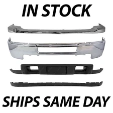 Chrome Steel Bumper Kit for 2011-2014 Chevy Silverado 2500HD 3500HD Without Fog