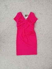 Size 16 Rose Pink Kaleidoscope Dress BNWT Bodycon Ruched Wedding Party Evening