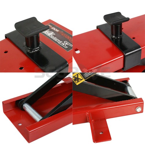 1100LB Motorcycle Center Scissor Lift Jack Hoist Stand Bikes ATVs Scooter Crank - Foto 14 di 14