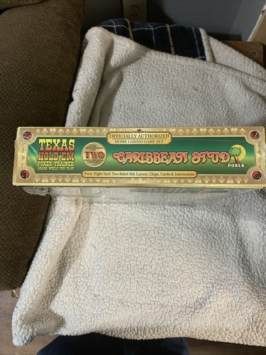*SEALED* Official Caribbean Stud & Texas Hold'em Poker Trainer Casino Games NIB! - Picture 3 of 6