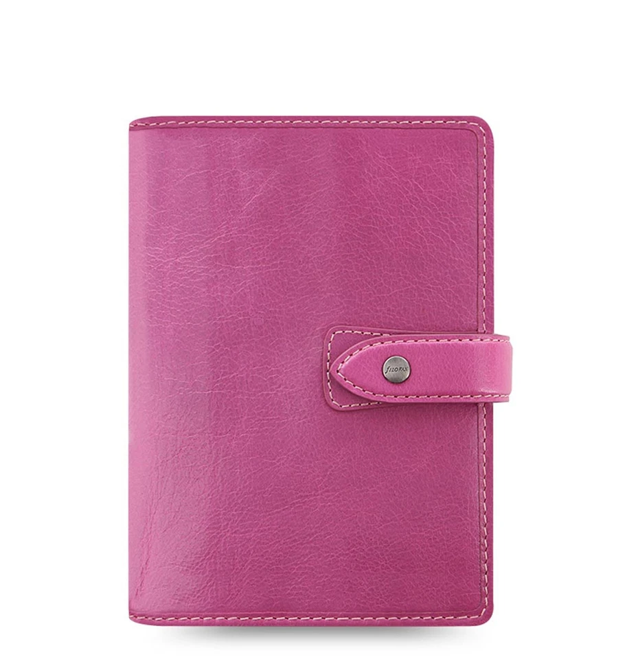 Filofax A6 Personal Malden Organizador Planificador Diario Plan Cuero Fucsia 026028 Foto 2 de 4