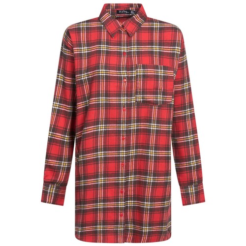 Ladies Check Shirts Flannel Cotton Soft Long Sleeve - Picture 17 of 20