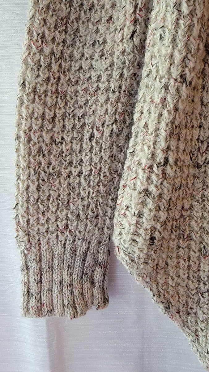 Free People Oatmeal Waffle Knit Pullover Sleeveless Sweater Apt 9 Cowlneck Sweater Free People Size  main image 2