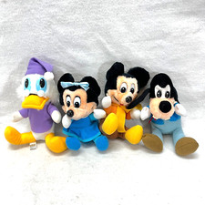 Lot of 4 Vintage Disney Mickey's Christmas Carol Plush Collectibles 1980s