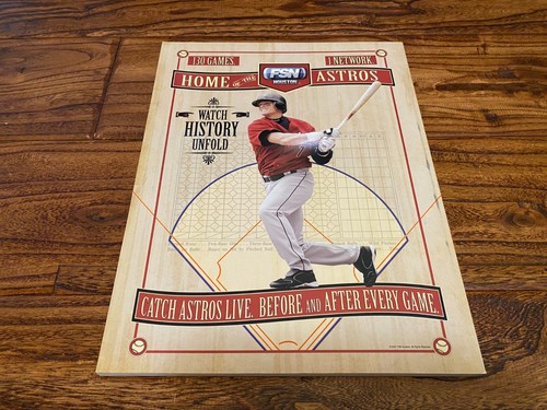 July 2007 Houston Astros Game Day Program Stadium Only Hunter Pence ROOKIE - Picture 3 of 3