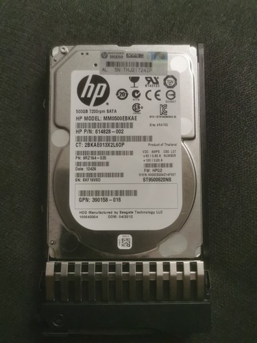 FESTPALTTE HP MM0500EBKAE 500GB 3G SATA 7200RPM SFF 2.5' 508035-001 614828-002
