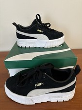 Puma Women  s Platform Sneakers - Mayze - Black-white - Suede - Size 8