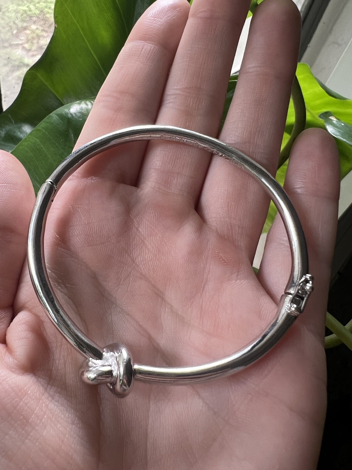 Kate Spade Knot Bracelet nwot | Silvertone Clamp Bangle