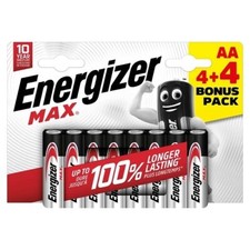 Image of Energizer AA Max Alkaline - Pack of 4+4 S15267