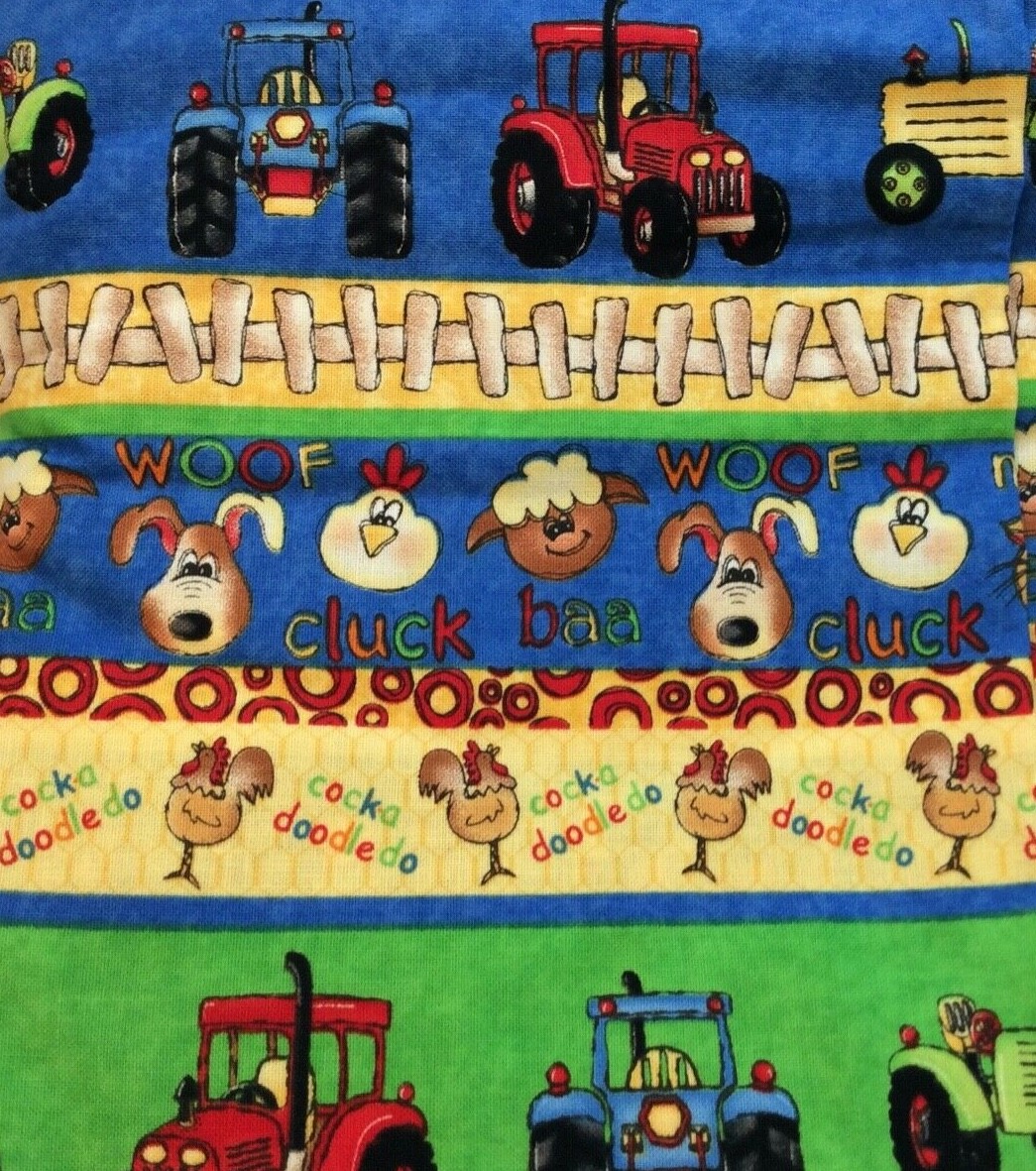 CLOTHWORKS FUNNY FARM QUILT KIT WITH BACKING 48" X 60" eBay