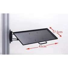 45cm Aluminum Keyboard Mouse Tray Rotary Holder Wall Mounted Keyboard Bracket