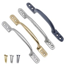 Sash Window Pull Handle Hot Bed D Cupboard Garden Gate 152mm IRON BRASS CHROME