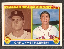 1983 Topps Carl Yastrzemski Super Veteran Boston Red Sox #551