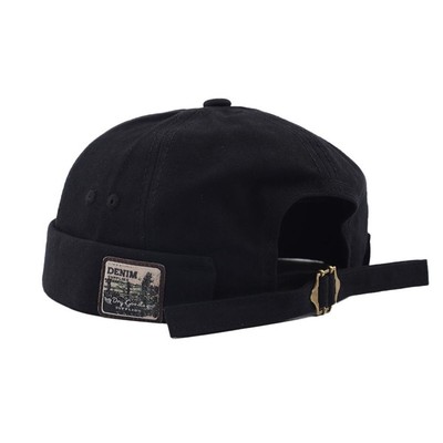 Verstellbare Herren Docker Kappe Retro Beanie Hüte Mode Krempenlose Mütze für Männer Frauen