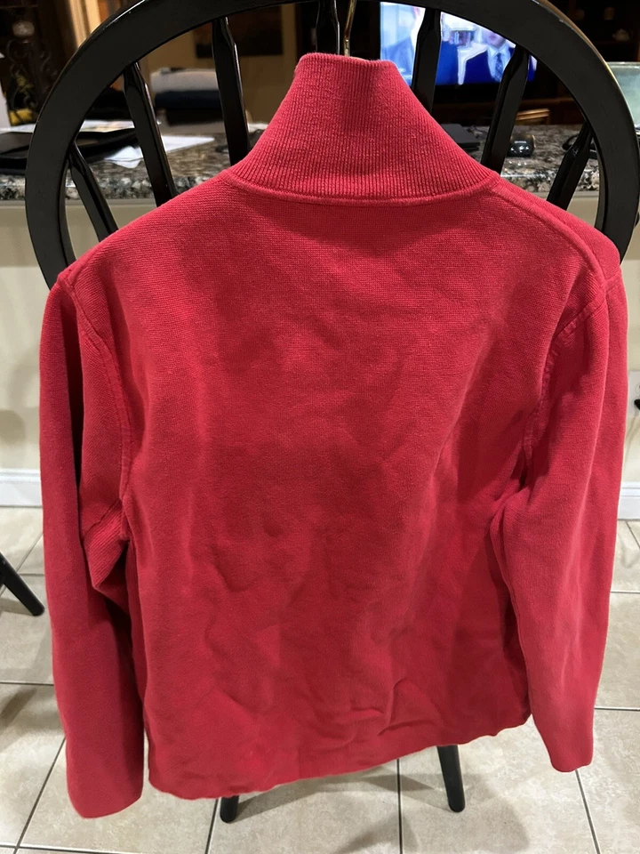 Moletom com capuz Polo Ralph Lauren feminino zíper completo tamanho adulto GG 100% algodão - Imagem 3 de 4